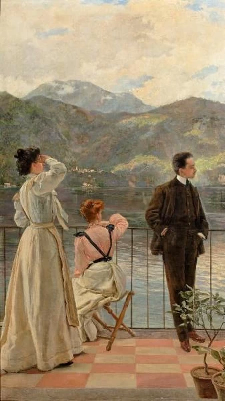 Il Battello gira la punta a Lierna Lago di Como - Museo Civico di Crema e del Cremasco